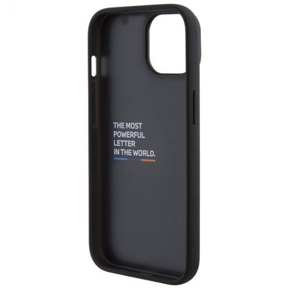 BMW BMHCP15S22PPMK iPhone 15 / 14 / 13 6.1" czarny/negru Tricolor M Collection