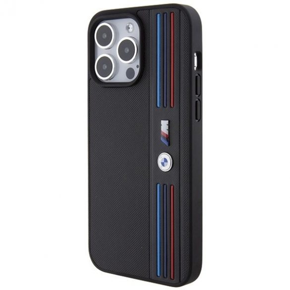 BMW BMHCP15L22PPMK iPhone 15 Pro 6.1 czarny/negru Tricolor M Collection"