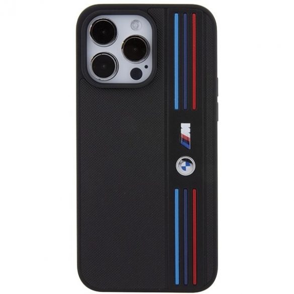 BMW BMHCP15L22PPMK iPhone 15 Pro 6.1 czarny/negru Tricolor M Collection"