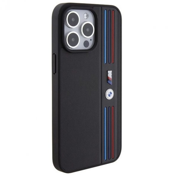 BMW BMHCP15L22PPMK iPhone 15 Pro 6.1 czarny/negru Tricolor M Collection"