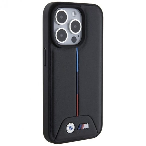 BMW BMHCP15L22PVTK Carcasă rigidă pentru iPhone 15 Pro 6.1, negru, matlasat Tricolor"