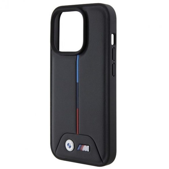 BMW BMHCP15L22PVTK Carcasă rigidă pentru iPhone 15 Pro 6.1, negru, matlasat Tricolor"