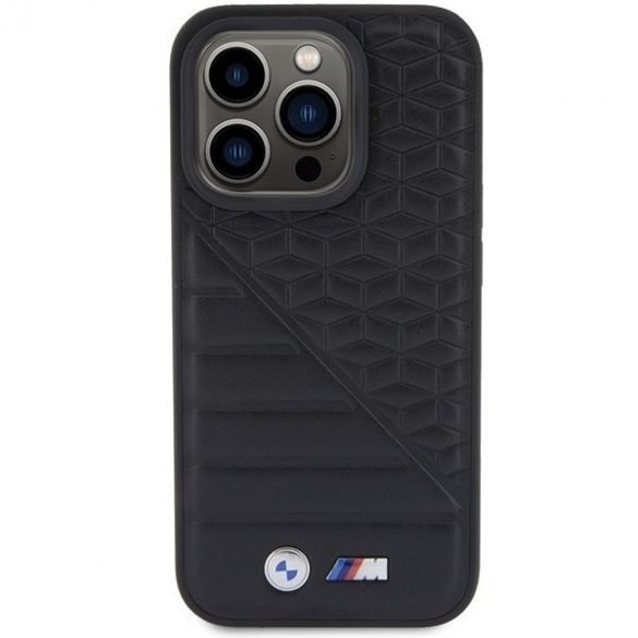 BMW BMHCP15L22PMGK iPhone 15 Pro 6.1 carcasă rigidă neagră Bi Pattern"