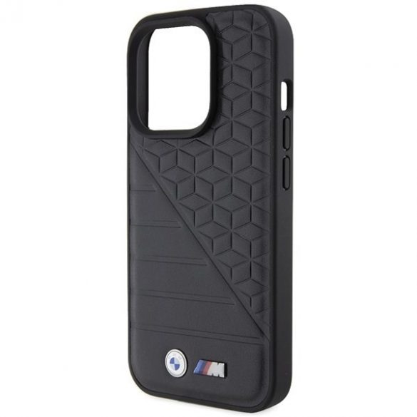 BMW BMHCP15L22PMGK iPhone 15 Pro 6.1 carcasă rigidă neagră Bi Pattern"