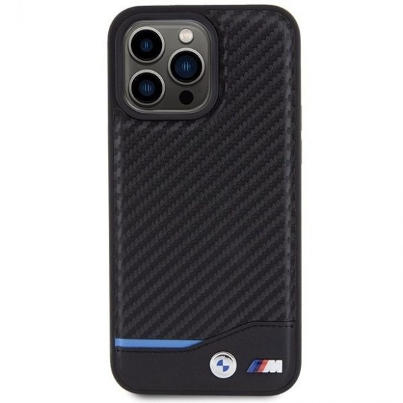 BMW BMHCP15X22NBCK iPhone 15 Pro Max 6.7 czarny/negru piele Carbon"