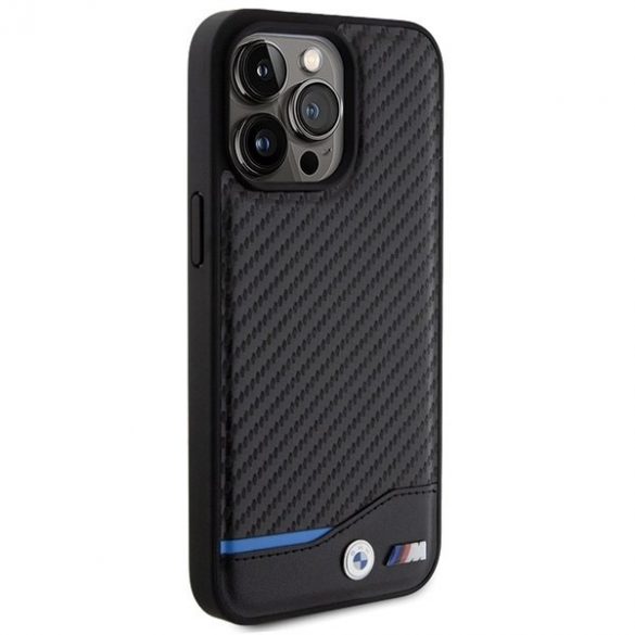 BMW BMHCP15X22NBCK iPhone 15 Pro Max 6.7 czarny/negru piele Carbon"