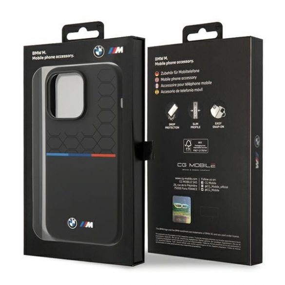 BMW BMHCP15L22SMPK iPhone 15 Pro 6.1 model siliconic czarny/negru"