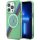 BMW BMHMP15LHDTN iPhone 15 Pro 6.1" zielony/verde hardcase M Tricolor Stripes MagSafe