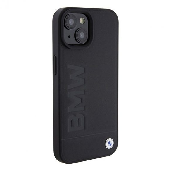 BMW BMHMP15SSLLBK iPhone 15 / 14 / 13 6.1" negru/negru Magsafe hard Husă Signature Logo Imprint