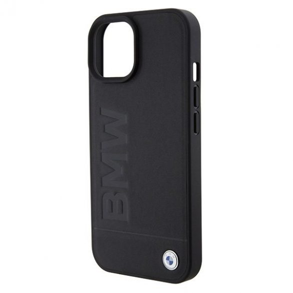 BMW BMHMP15SSLLBK iPhone 15 / 14 / 13 6.1" negru/negru Magsafe hard Husă Signature Logo Imprint