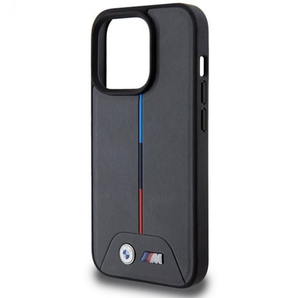 BMW BMHMP15L22PVTA Husă rigidă pentru iPhone 15 Pro 6,1" szary/gri M Quilted Tricolor MagSafe