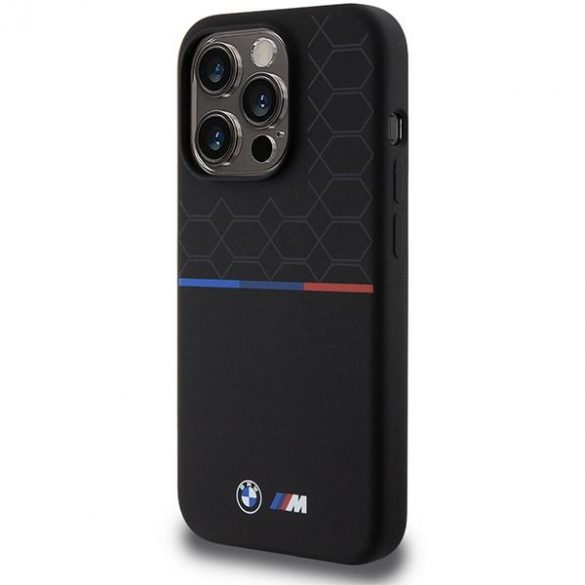 BMW BMHMP15L22SMPK iPhone 15 Pro 6.1" carcasă rigidă/neagră M silicon model MagSafe