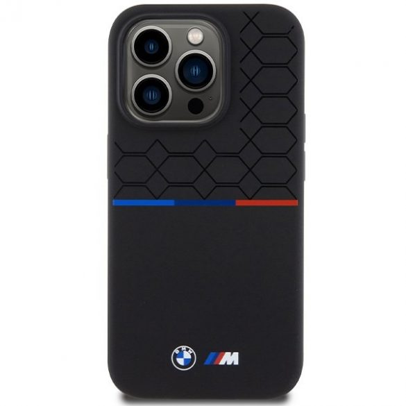 BMW BMHMP15L22SMPK iPhone 15 Pro 6.1" carcasă rigidă/neagră M silicon model MagSafe