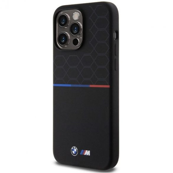 BMW BMHMP15X22SMPK iPhone 15 Pro Max 6.7" carcasă/neagră hardcase M silicon model MagSafe