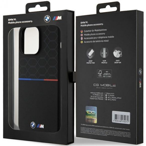 BMW BMHMP15X22SMPK iPhone 15 Pro Max 6.7" carcasă/neagră hardcase M silicon model MagSafe