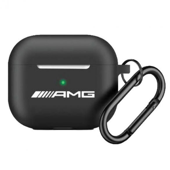 AMG AMAP2RBK AirPods Pro 2 Husă negru / negru silicon alb Logo