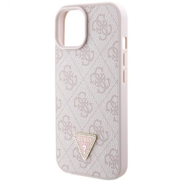 Guess GUHCP15SP4TDSCPP iPhone 15 / 14 / 13 6.1" rożowy/roz hardcase Crossbody 4G Metal Logo