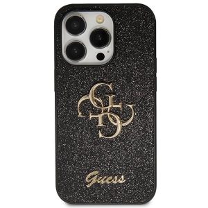 Guess GUHCN61HG4SGK iPhone 11 / Xr 6.1 negru / negru hard Husă Glitter Script Big 4G"