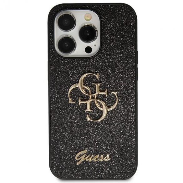 Guess GUHCP13XHG4SGK iPhone 13 Pro Max 6.7 negru / negru hard Husă Glitter Script Big 4G"