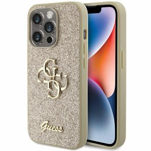 Guess GUHCP15LHG4SGD iPhone 15 Pro 6,1 zloty/husă rigidă aurie Glitter Script Big 4G"