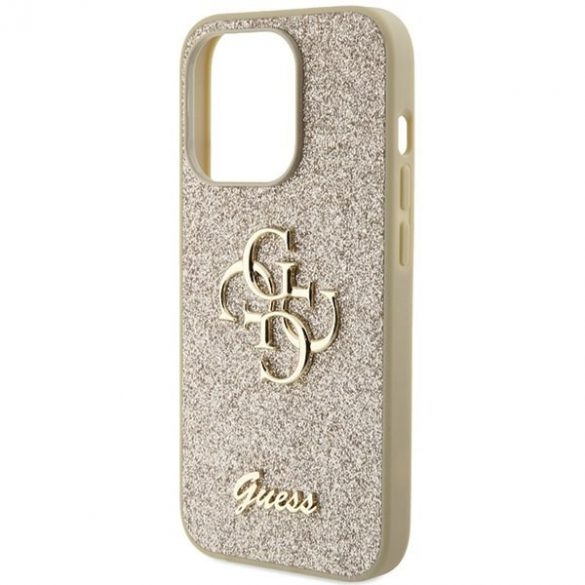 Guess GUHCP15XHG4SGD iPhone 15 Pro Max 6,7 zloty/carcasă rigidă aurie Glitter Script Big 4G"