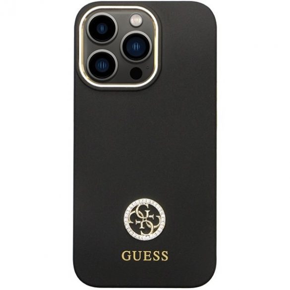 Guess GUHCP13LM4DGPK iPhone 13 Pro / 13 6.1 negru / negru hard Husă Silicone Logo Strass 4G"