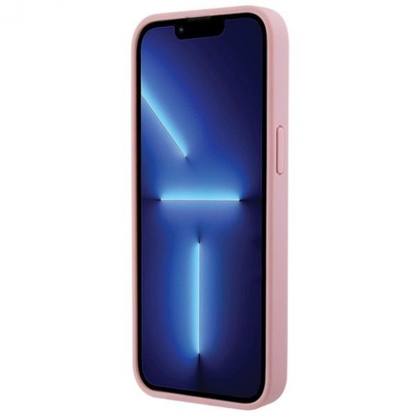 Guess GUHCP15XP4EPMP iPhone 15 Pro Max 6.7 rożowy/roz Husă rigidă Piele 4G Ștampilată"