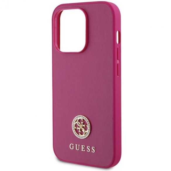 Guess GUHCP15LPS4DGPP iPhone 15 Pro 6.1 rożowy/roz Hardcase Strass Metal Logo"