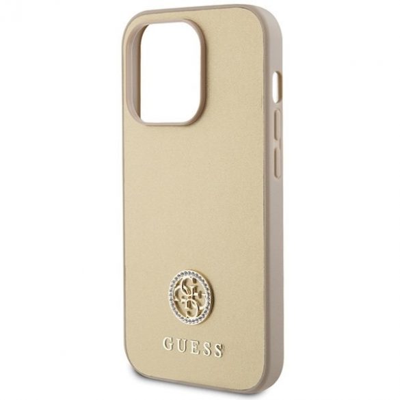 Guess GUHCP15LPS4DGPD iPhone 15 Pro 6,1 zloty/aurie husă rigidă Strass Metal Logo"