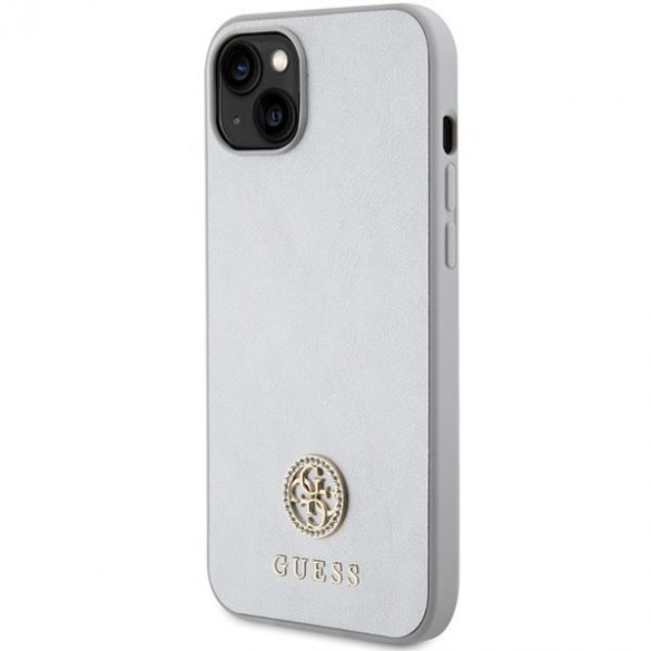 Guess GUHCP15SPS4DGPS iPhone 15 / 14 / 13 6.1" srebrny/argintiu hardcase Strass Metal Logo