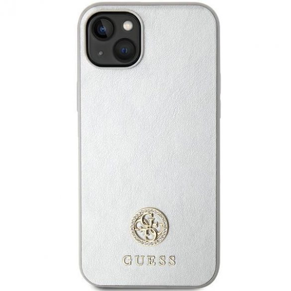 Guess GUHCP15SPS4DGPS iPhone 15 / 14 / 13 6.1" srebrny/argintiu hardcase Strass Metal Logo