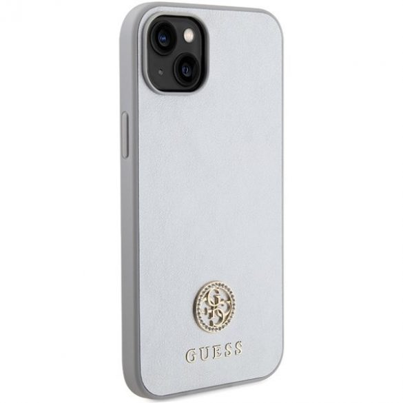 Guess GUHCP15SPS4DGPS iPhone 15 / 14 / 13 6.1" srebrny/argintiu hardcase Strass Metal Logo