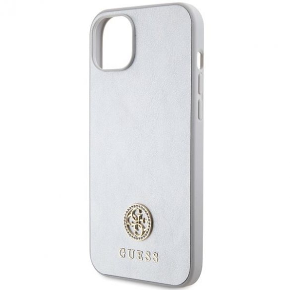 Guess GUHCP15SPS4DGPS iPhone 15 / 14 / 13 6.1" srebrny/argintiu hardcase Strass Metal Logo