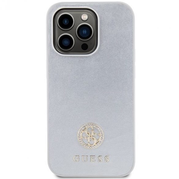 Guess GUHCP15LPS4DGPS iPhone 15 Pro 6.1 srebrny/argintiu hardcase Strass Metal Logo"