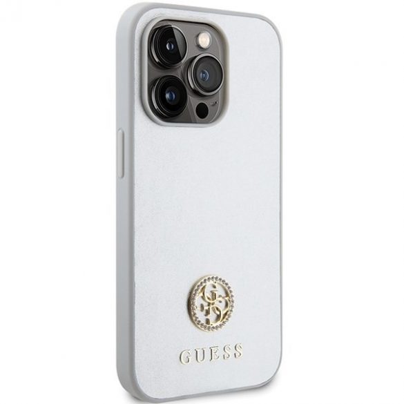 Guess GUHCP15LPS4DGPS iPhone 15 Pro 6.1 srebrny/argintiu hardcase Strass Metal Logo"