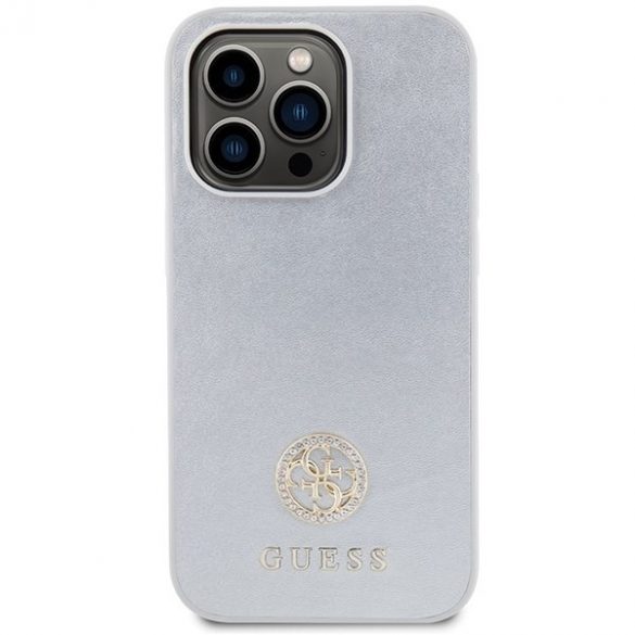 Guess GUHCP15XPS4DGPS iPhone 15 Pro Max 6.7 srebrny/argintiu hardcase Strass Metal Logo"