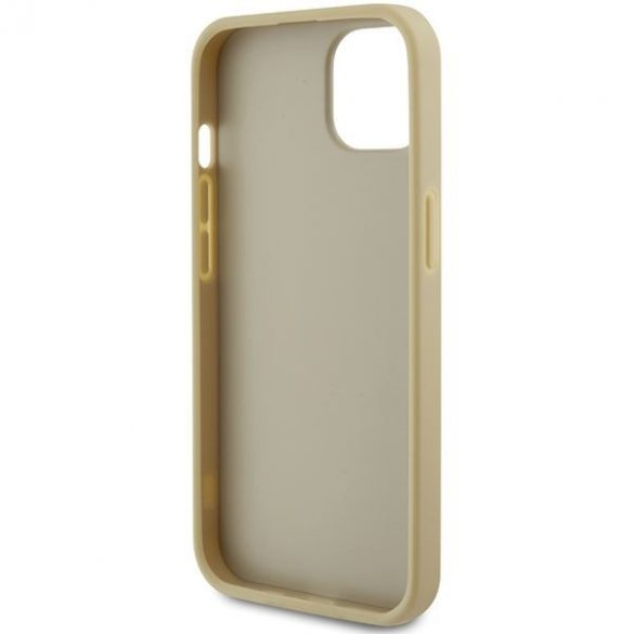 Guess GUHCP15SPSP4LGD iPhone 15 / 14 / 13 6.1" gold/gold hard Husă Perforated 4G Glitter