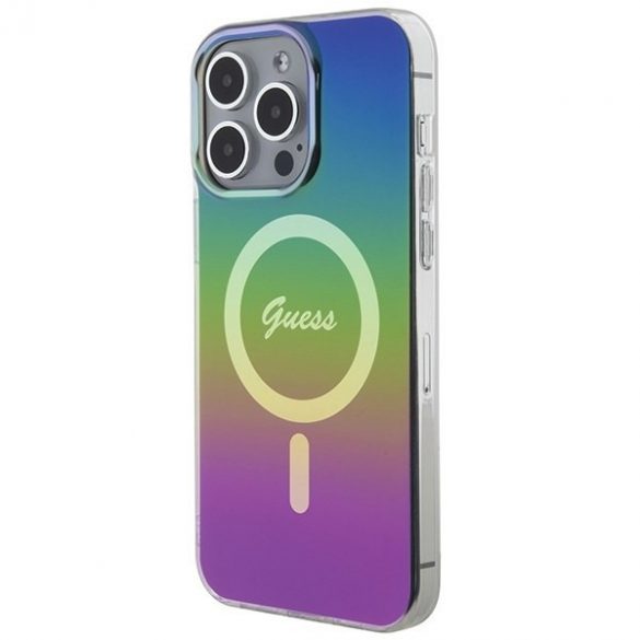 Guess GUHMP15LHITSK iPhone 15 Pro 6.1 carcasă rigidă/neagră IML Iridescent MagSafe"