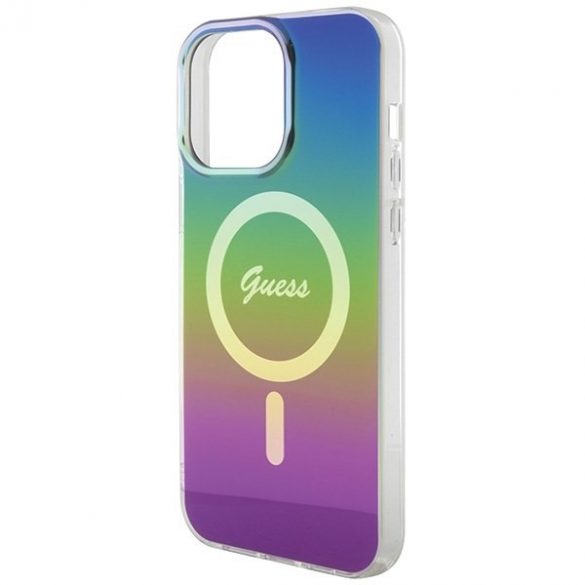 Guess GUHMP15LHITSK iPhone 15 Pro 6.1 carcasă rigidă/neagră IML Iridescent MagSafe"