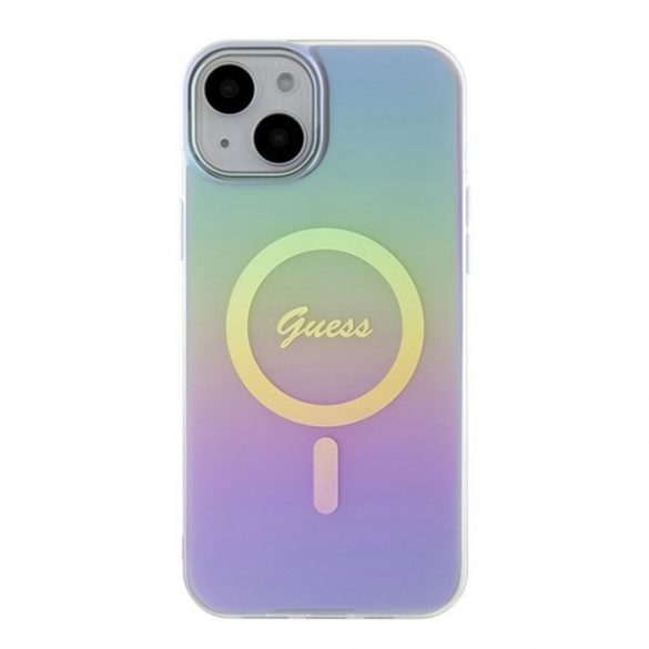 Guess GUHMP15SHITSU iPhone 15 / 14 / 13 6.1" fioletowy/purpurie hardcase IML Iridescent MagSafe