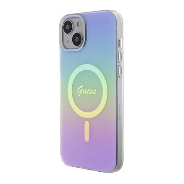 Guess GUHMP15MHITSU iPhone 15 Plus / 14 Plus 6,7" fioletowy/violet hardcase IML Iridescent MagSafe