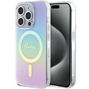 Guess GUHMP15LHITSU iPhone 15 Pro 6.1 husă rigidă fioletowy/violet IML Iridescent MagSafe"