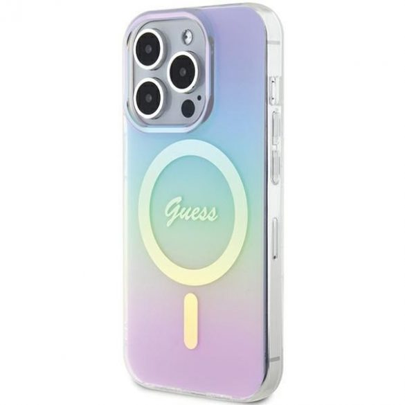 Guess GUHMP15LHITSU iPhone 15 Pro 6.1 husă rigidă fioletowy/violet IML Iridescent MagSafe"