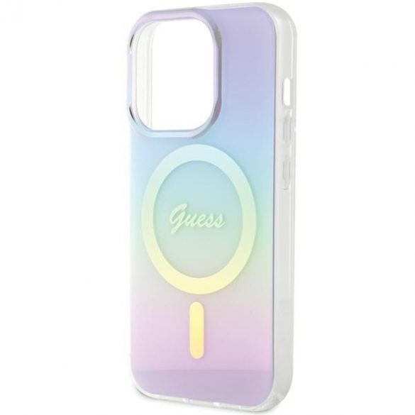 Guess GUHMP15LHITSU iPhone 15 Pro 6.1 husă rigidă fioletowy/violet IML Iridescent MagSafe"