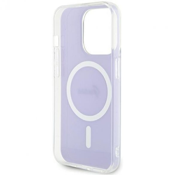 Guess GUHMP15LHITSU iPhone 15 Pro 6.1 husă rigidă fioletowy/violet IML Iridescent MagSafe"