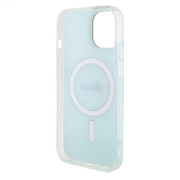 Guess GUHMP15SHITSQ iPhone 15 / 14 / 13 6.1" turcoaz/turcoaz hardcase IML Iridescent MagSafe