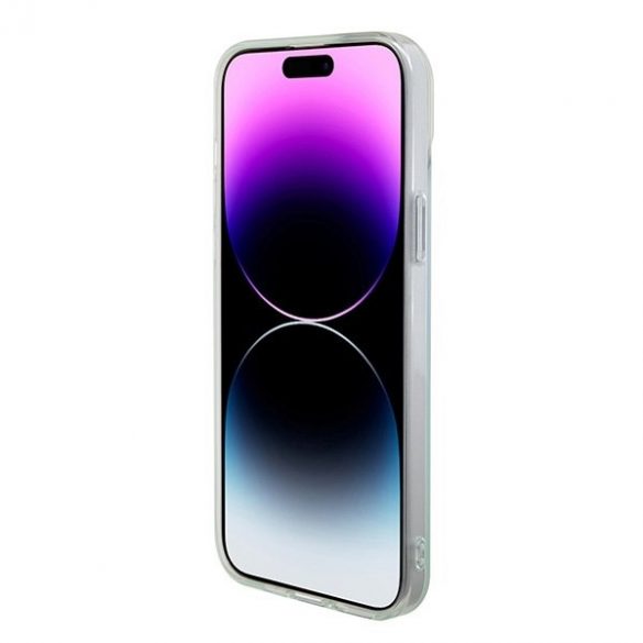 Guess GUHMP15MHITSQ iPhone 15 Plus / 14 Plus husă rigidă turcoaz/turcoaz de 6,7 inchi IML Iridescent MagSafe