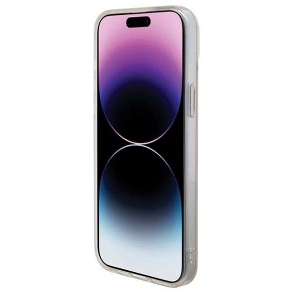 Guess GUHMP15LHITSP iPhone 15 Pro 6.1 rożowy/roz husă rigidă IML Iridescent MagSafe"