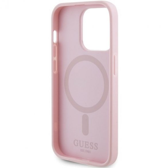 Guess GUHMP13XPSAHMCP iPhone 13 Pro Max 6,7 rożowy/roz hardcase Saffiano MagSafe"