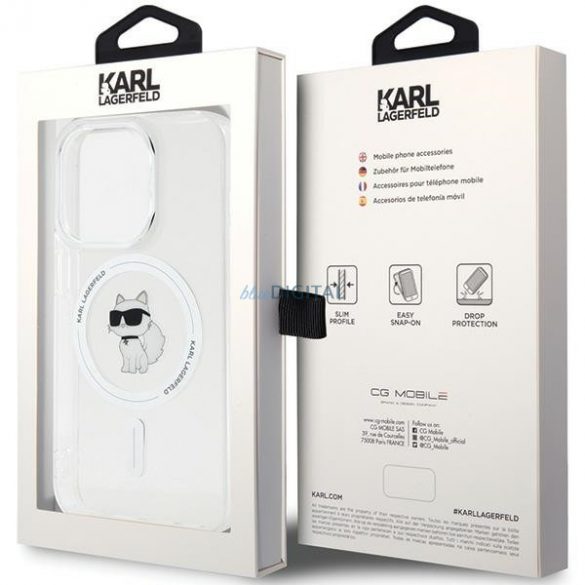 Karl Lagerfeld KLHMP14LHFCCNOT iPhone 14 Pro 6.1" husă rigidă transparentă IML Choupette MagSafe